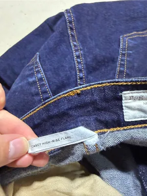 Rag & bone Casey High-Rise Dark Blue Flare Jeans 24 thumbnail 6