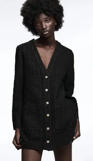 ZARA Elegant Cardigan Sweater Dress‎ thumbnail 1
