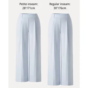 OGL Stretchy Flowy High Rise Wide Leg The Success Pants Midnight Navy Size XS thumbnail 7