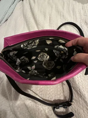 Kate Spade New York Hot Pink Leather Crossbody Bag with Floral Lining thumbnail 5