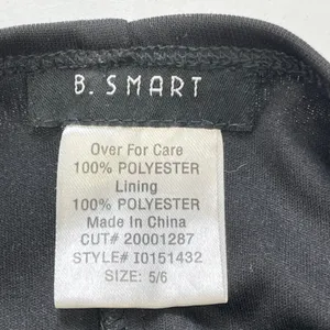 B. Smart Y2K Womens Chiffon Sweetheart Cocktail Dress Size 5/6 Black Flowy McBling HOCO thumbnail 7