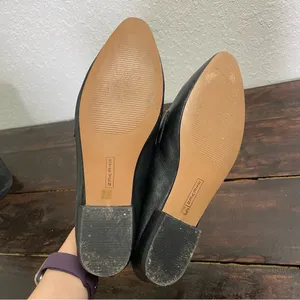 Steve Madden Hollie Pointed Toe Loafer Flats Size 7.5 Black Career Wear Office thumbnail 7
