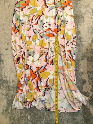 London Style Floral Dress in Pink and Orange thumbnail 9