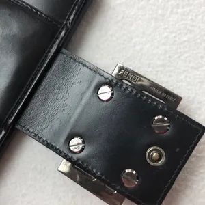Fendi Zucca Monogram Wallet Black Canvas & Leather Silver HARDWARE thumbnail 4