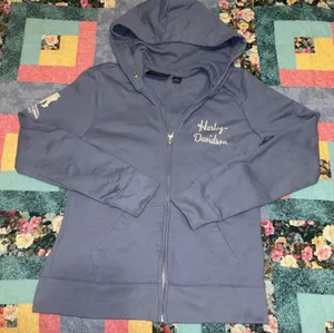 Harley-Davidson Wounded Warrior Project Woman’s Small Blue Hoodie Sweatshirt thumbnail 1