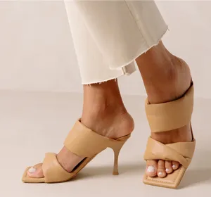 Alohas Twist Strap Sandal in Camel thumbnail 1