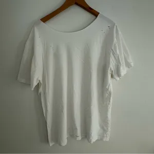 Polo Ralph Lauren Destroyed Off-the-Shoulder Tee thumbnail 6