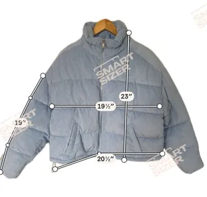 Hollister Sky Blue Corduroy Puffer Jacket thumbnail 1