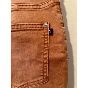 Pilcro Anthropologie Patch-Pocket Bootcut Jeans in Orange Size 30 EUC!!! thumbnail 3