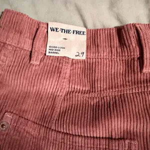 We The Free Ribbed-Waist Corduroy Pants in Dusty Rose thumbnail 4