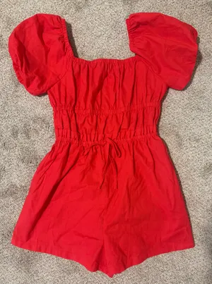 Lane 201 Rivalry Romper - Red thumbnail 2