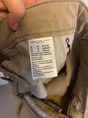 American Eagle Khaki Jeans Outfitters Skinny thumbnail 5