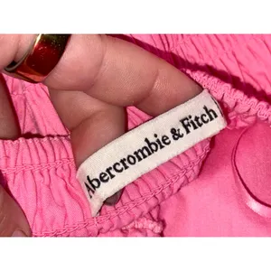 Abercrombie & Fitch Pink Ruffle Sleeveless Smocked Tiered Maxi Dress Womens Sz S thumbnail 3