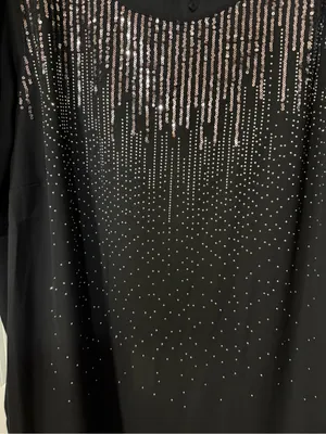 torrid Black Scoop Neck Sequin Tunic with Rose-Gold Accents thumbnail 3