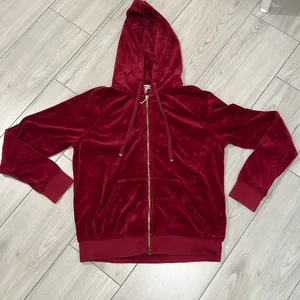 Juicy Couture Vintage Red Zipup‎ Size Medium thumbnail 1