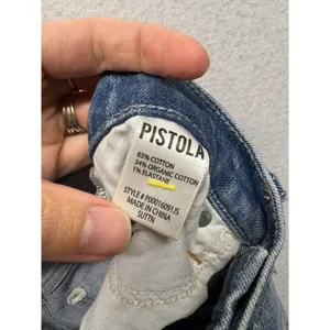 Pistola Ally High Rise Ankle Bootcut Jeans Womens 27 Distressed Blue Organic Cot thumbnail 3