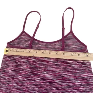 Tart Pink Purple space Dye athletic Cami Tank Top Women's M Stretch Layering Workout thumbnail 9