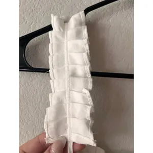 NWT Hayden White Ruffle Strap Layered Top Adjustable Straps thumbnail 2