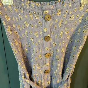 Ocean Drive Purple / White Floral Jumpsuit, M thumbnail 2