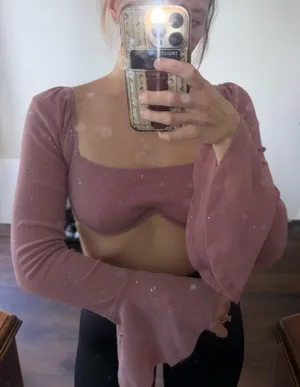 Princess Polly Pink Cropped Long Sleeve Blouse thumbnail 4