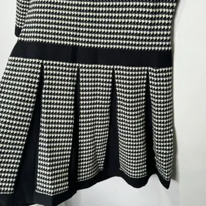 Lauren Ralph Lauren‎ Houndstooth Classic A-line Pleated Knee Length Dress Large thumbnail 8