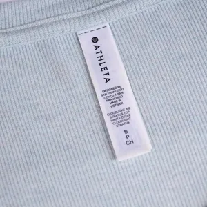 Athleta Cloudlight Rib Stratus Top Women S Teal‎ Blue Long Sleeve Scoop Neck Tee thumbnail 4