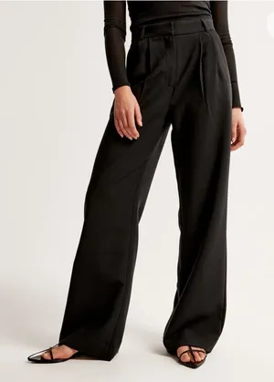 Abercrombie and fitch A&F Sloane Tailored Pant black thumbnail 1