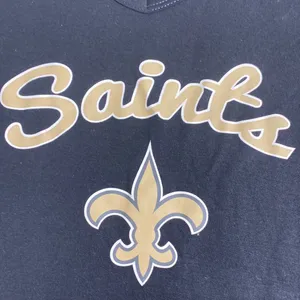 NFL New! New Orleans Saints wommens black long sleeve shirt size S thumbnail 3