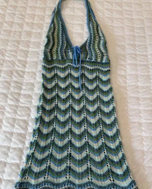 BDG Urban Outfitters Halter Day dress - blue thumbnail 1