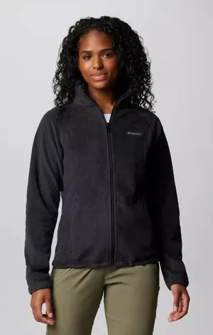 Columbia Womens size Small Benton Springs Full Zip Fleece Jacket Black 1372111 thumbnail 1
