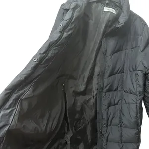 Calvin Klein Down Filled Jacket Coat Women's XL Tie Belt Zip Pockets‎ Black thumbnail 6