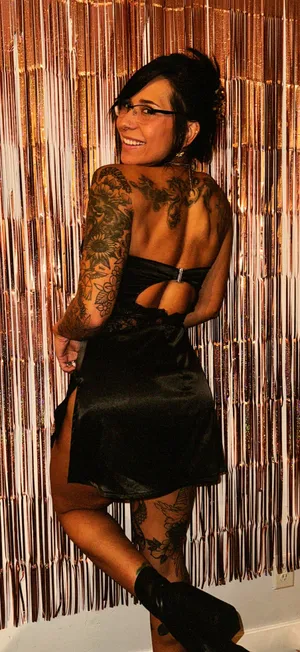 Generation Outcast Clothing Mini Satin Black Dress thumbnail 1
