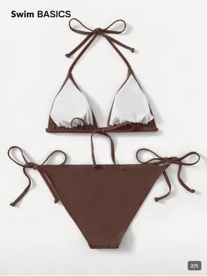 Shein Bikini Set Brown thumbnail 2