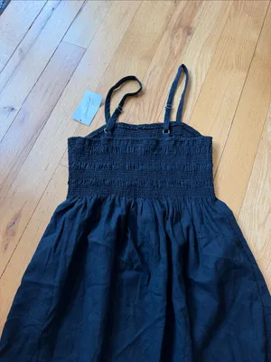 Universal Threads Black Smocked Mini Sundress - Size Small NWT - C1-322 thumbnail 8