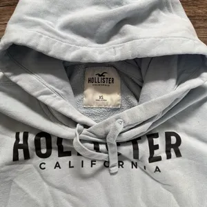 Hollister Women’s Blue Ombré Hooded Sweatshirt XS Kangaroo Pocket thumbnail 2