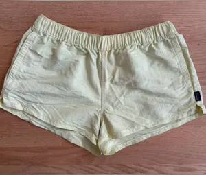 Patagonia Light Yellow Women's Athletic Shorts thumbnail 1