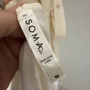 Soma White‎ Tan Star Robe Size Medium thumbnail 6