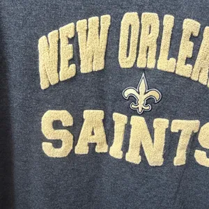 NFL Apparel Womens New Orleans Saints Chenille Patch Sweatshirt Boatneck XL thumbnail 2