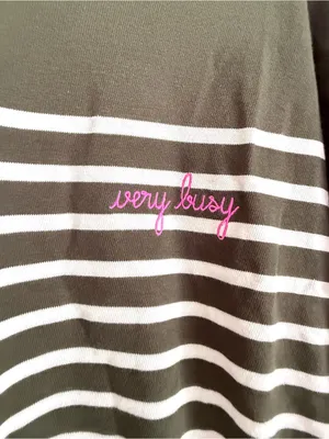 Maison Labiche Paris “Very Busy” Montpar Sailor Long Sleeve Striped Shirt Size S thumbnail 2