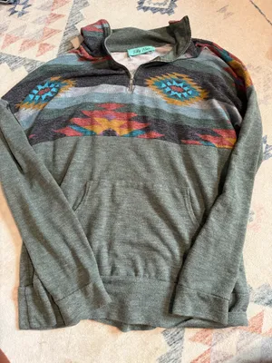 Filly flair Aztec quarter zip  thumbnail 1