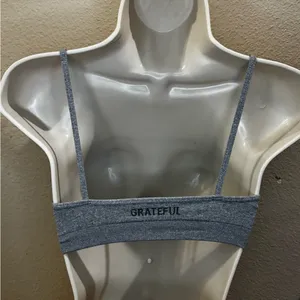NUX Gray Strappy Bralette | Size S | New Without Tags thumbnail 8