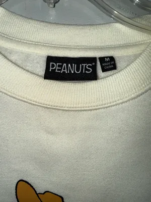 Peanuts Cream Crewneck with Snoopy Cowboy Graphic thumbnail 2