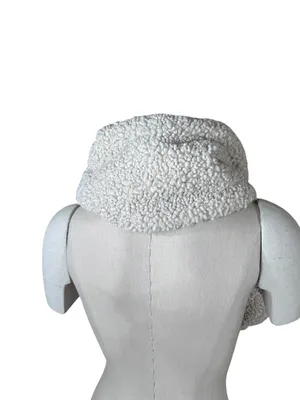 NEW J. Crew Sherpa Pull-Through Scarf in Cream Ivory NWT thumbnail 3