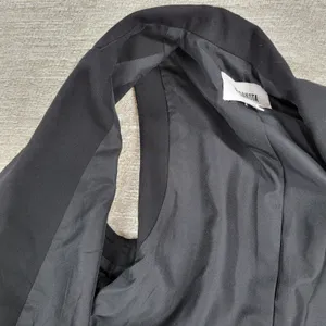 BB Dakota Malcolm Blazer Vest Womens Small Black Notched Lapel Long Line Evening thumbnail 14