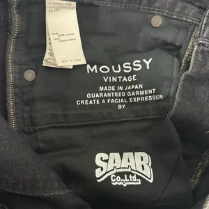 Moussy Vintage Vellflower Tapered Jeans Black‎ thumbnail 9