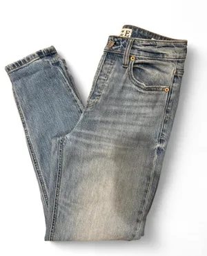 Daze Denim Women's 25 Blue "Just Right" Rigid & Stretch Mid Rise Jeans thumbnail 3