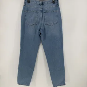 We The Free Free People High Rise‎ Straight Leg Jeans Light Wash Size 28 Blue thumbnail 3