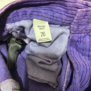Y2K BDG Womens High Rise Corduroy‎ Pants 26 Purple Wide Wale Streetwear Retro thumbnail 7