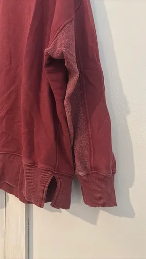 Aerie Red Crewneck Oversized Medium thumbnail 8