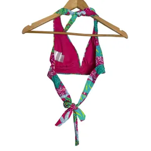 Stella Parker Pink Green Starfish Print 2 Piece Halter Swim Skirt Bikini Set M thumbnail 5